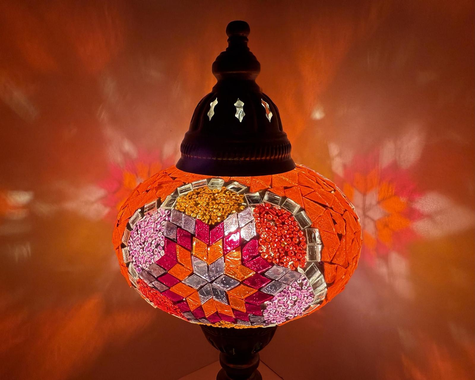 Настільна лампа Mosaic L Підлогова Східна Помаранчевий/Фіолетовий, фото №3