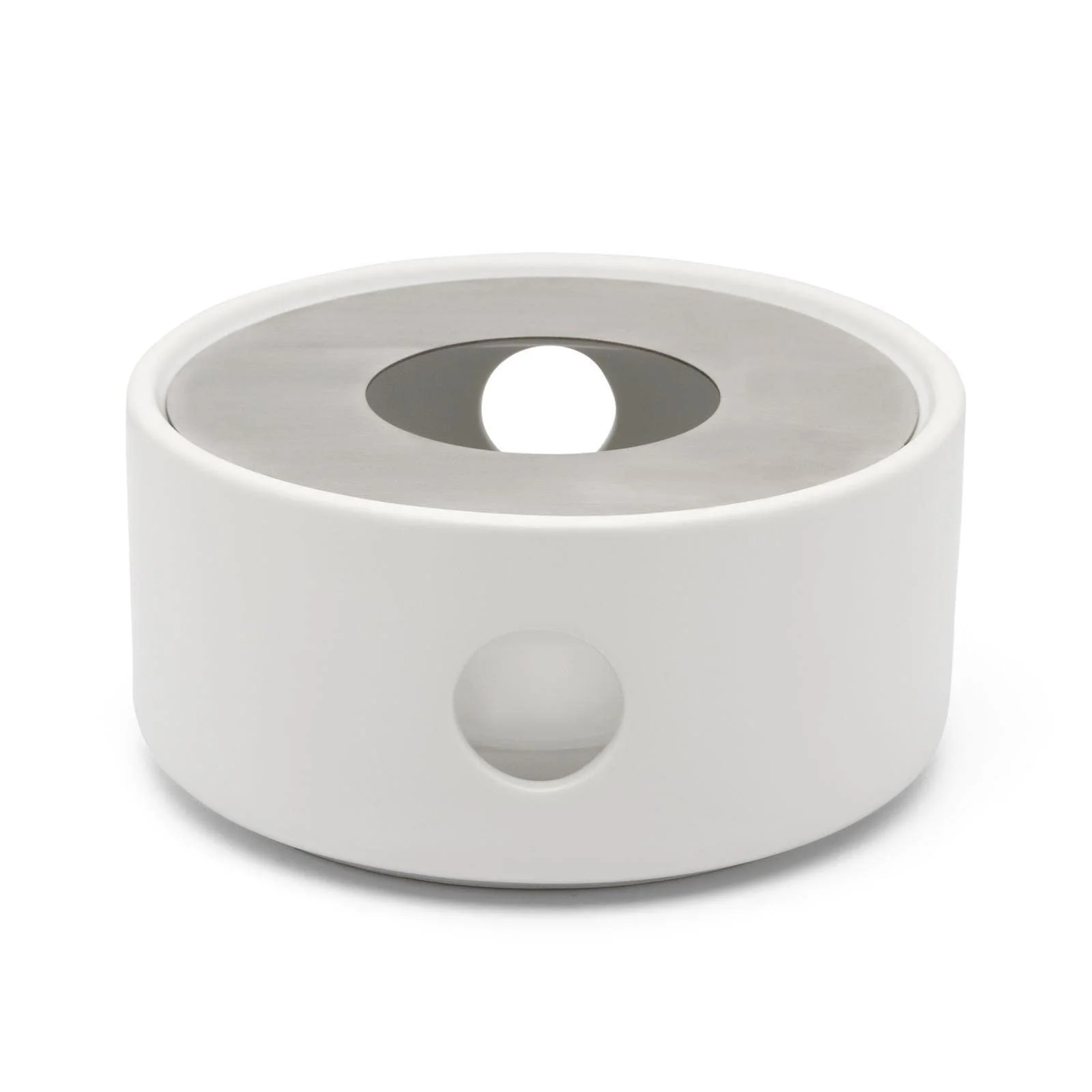 Чайний набір Bredemeijer Білий керамічний глечик 1,2 літра, фільтр-сито для розсипного чаю, підігрівач та 2 кам'яні чайні чашки, фото №6