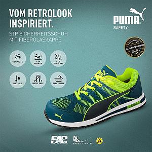 Кроссовки PUMA Safety Elevate Knit Low S1P ESD HRO SRC, фибергласовый подносок, защита от проколов, нескользящая, термостойкая, без металла, мужская synthetic.ua - Фото 1