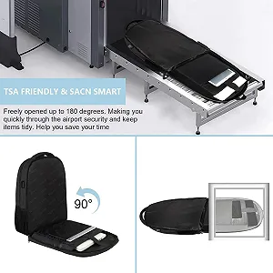Рюкзак MATEIN 17.3 Inch USB Charging Port Anti Theft Black synthetic.ua - Фото 1