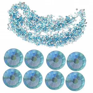Стразы для ногтей Healeved, 1440 шт., стеклянные, плоские, для DIY украшений и рукоделия, с клеем - Фото 1