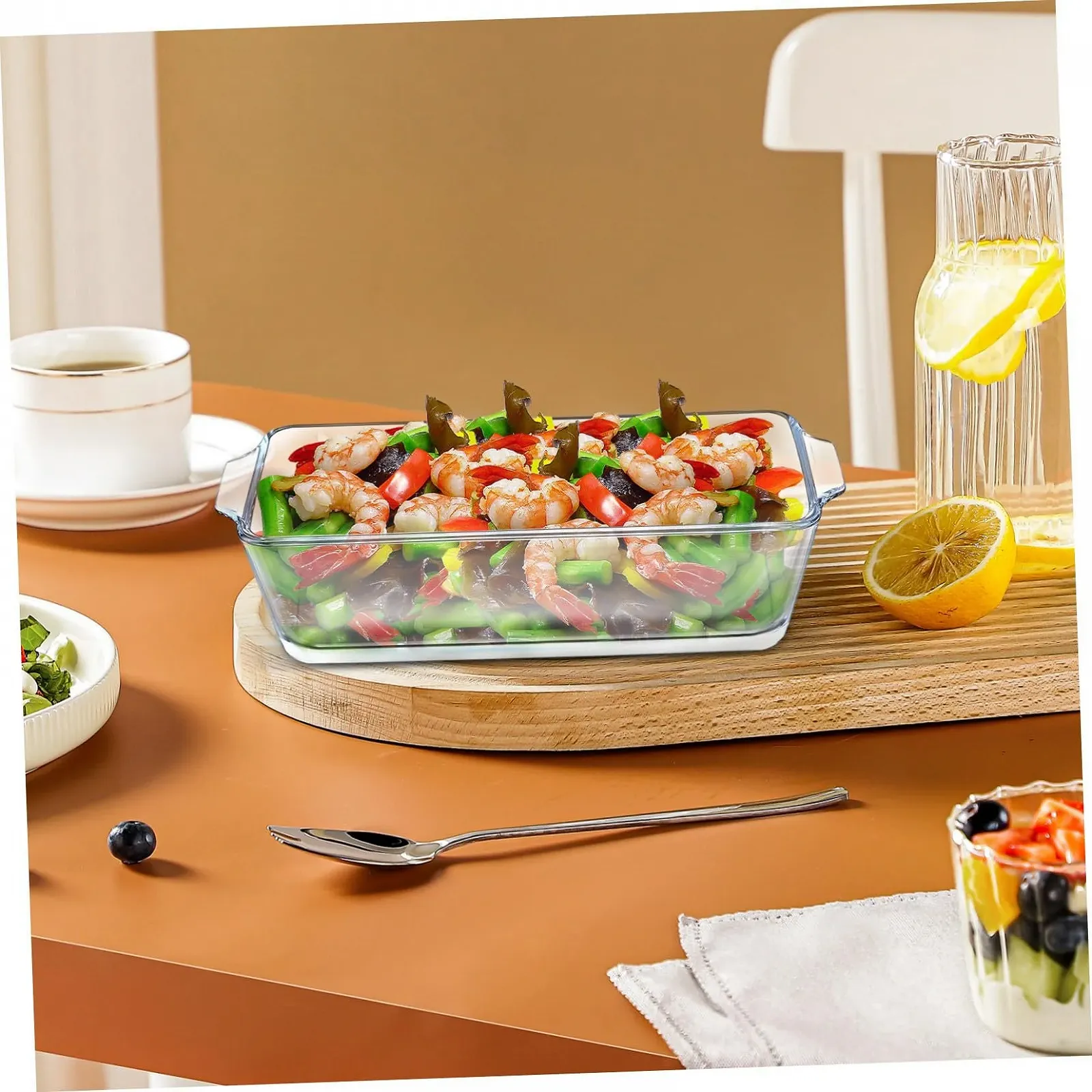 Форма для випікання термостійка скляна прозора, фото №5