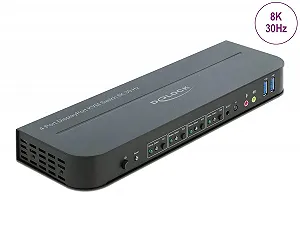 KVM-перемикач Delock DisplayPort 1.4 8K 30Hz з USB 3.0 та аудіо Чорний ціна на synthetic.ua - Фото 1 KVM-перемикач Delock DisplayPort 1.4 8K 30Hz з USB 3.0 та аудіо Чорний synthetic.ua - Фото 1