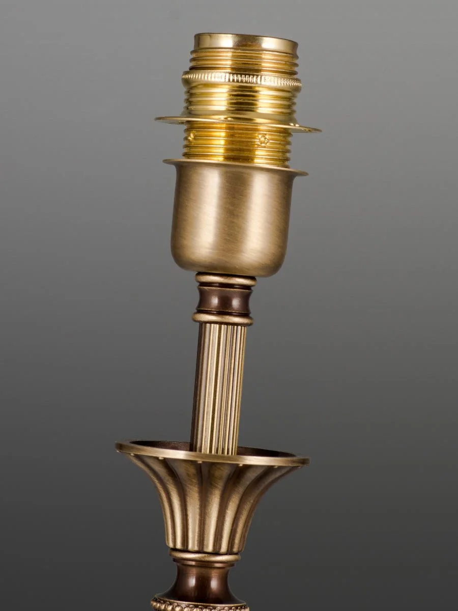 Настільна лампа 403775/4 в стилі модерн, антична латунь, 1xE14 Квітковий, фото №5