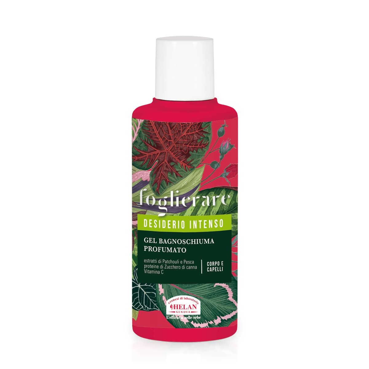 Шампунь и гель для душа Helan Foglierare Desiderio Intenso 200 мл натуральный с маслами кокоса и персика, фото №2