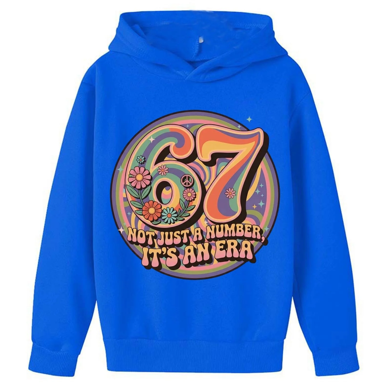 Худи Six Seven 67 Meme для подростков с длинными рукавами, капюшоном и принтом 67, повседневный свитшот, преппи пуловер для девушек и мальчиков, повседневная куртка, фото №1