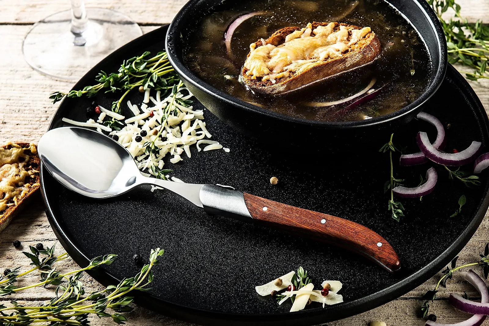 Ложка для супу Laguiole Style de Vie Luxury Line 6 шт. Pakka Wood, фото №4