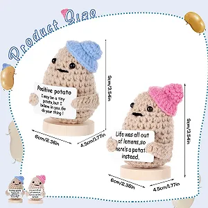 Набор вязаных картофель Positive Potatoes 9 см пара synthetic.ua - Фото 1