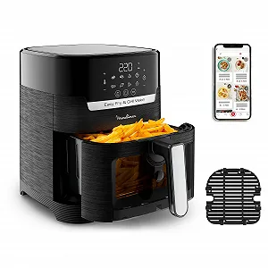 Мультипечь-гриль Moulinex Easy Fry & Grill Vision EZ5068 4.2 л 10 функций Extra Crisp Technology Черная - Фото 1