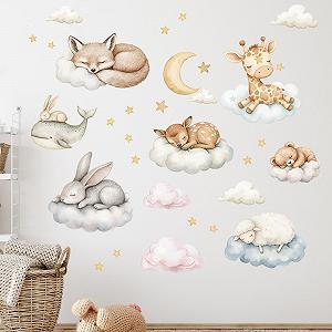 Наклейка на стіну GRAZDesign Sleeping Animals 100 x 57 см - Фото 1