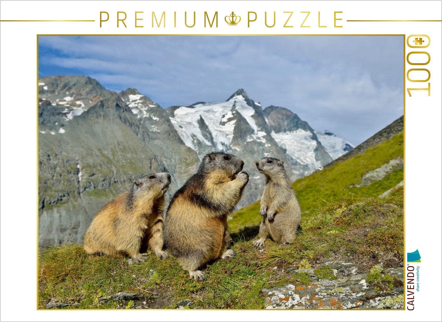 Пазл CALVENDO Marmots 1000 деталей, фото №1 Пазл CALVENDO Marmots 1000 деталей, фото №1
