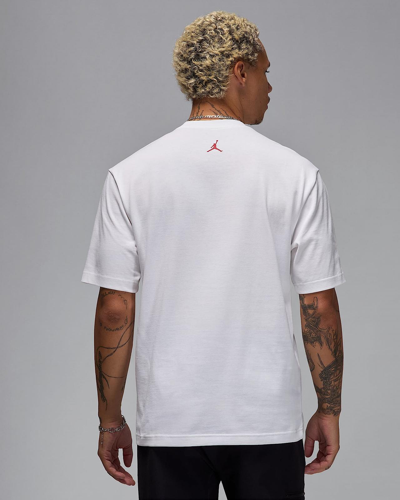 Футболка Jordan Brand  с короткими рукавами Персиковый цвет, размер XS, фото №2