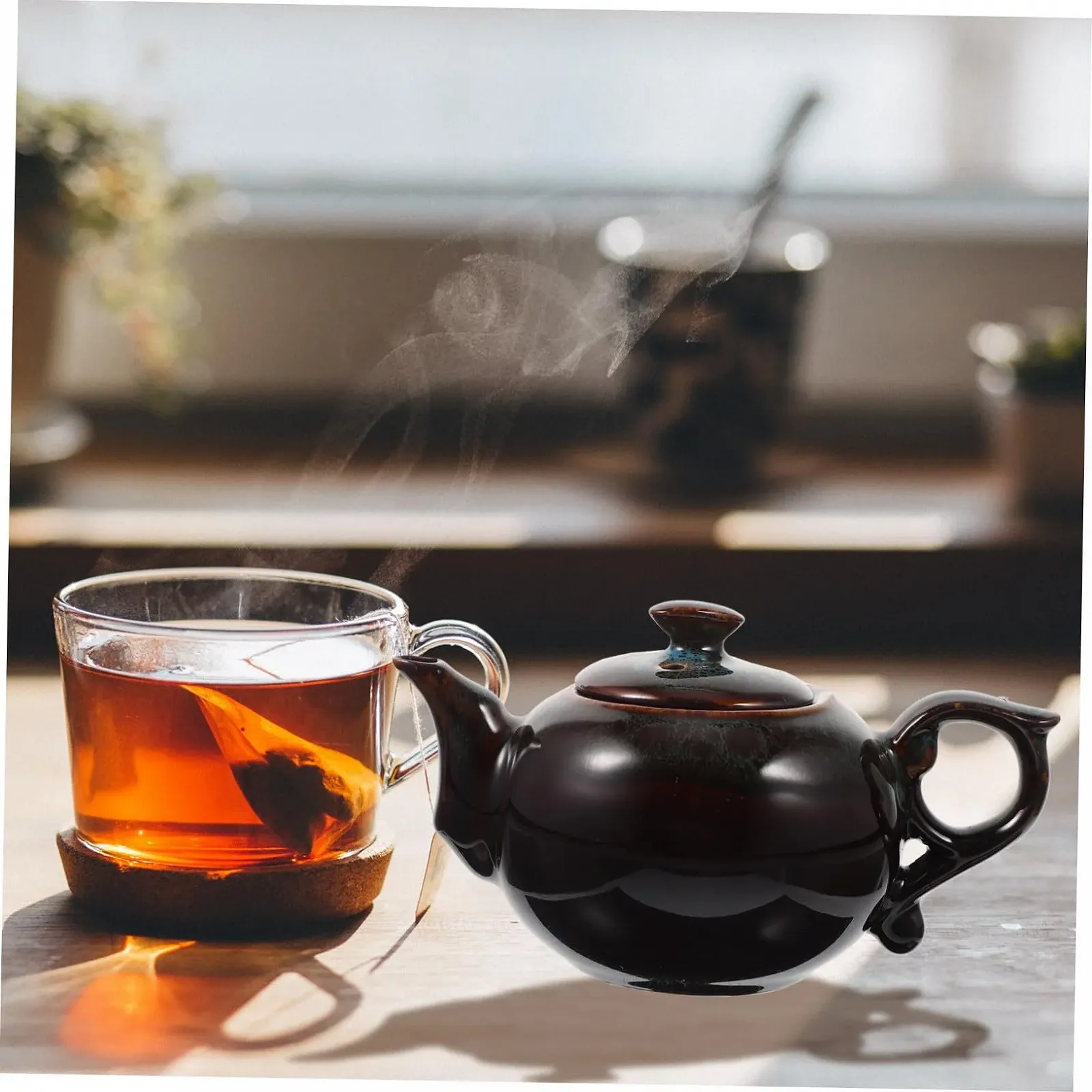 Чайник-заварник PartyKindom Керамічний з бічною ручкою, фото №9