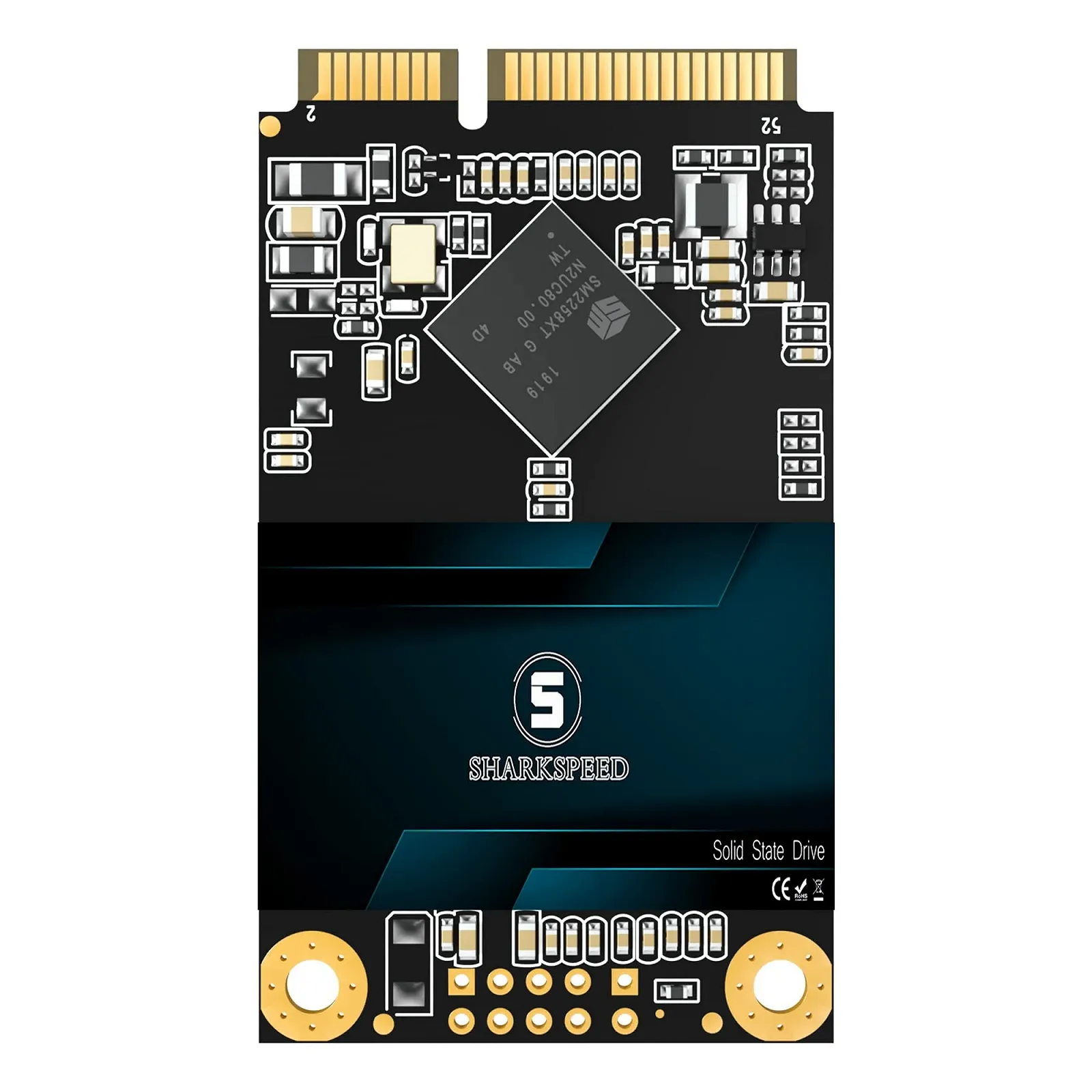 SSD S SHARKSPEED 1TB mSATA Mini SATA 3 6Gb/s TLC 3D NAND, фото №1