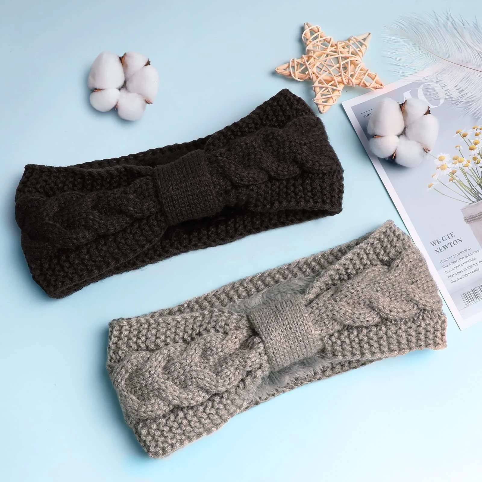 В'язана пов'язка на голову для жінок, фото №5 В'язана пов'язка на голову для жінок, фото №5