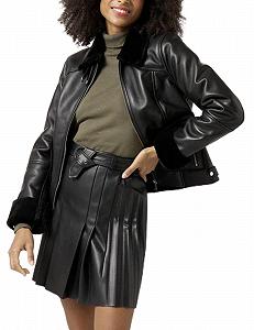 Кожаная куртка Naf Naf Veste En Cuir - Фото 1