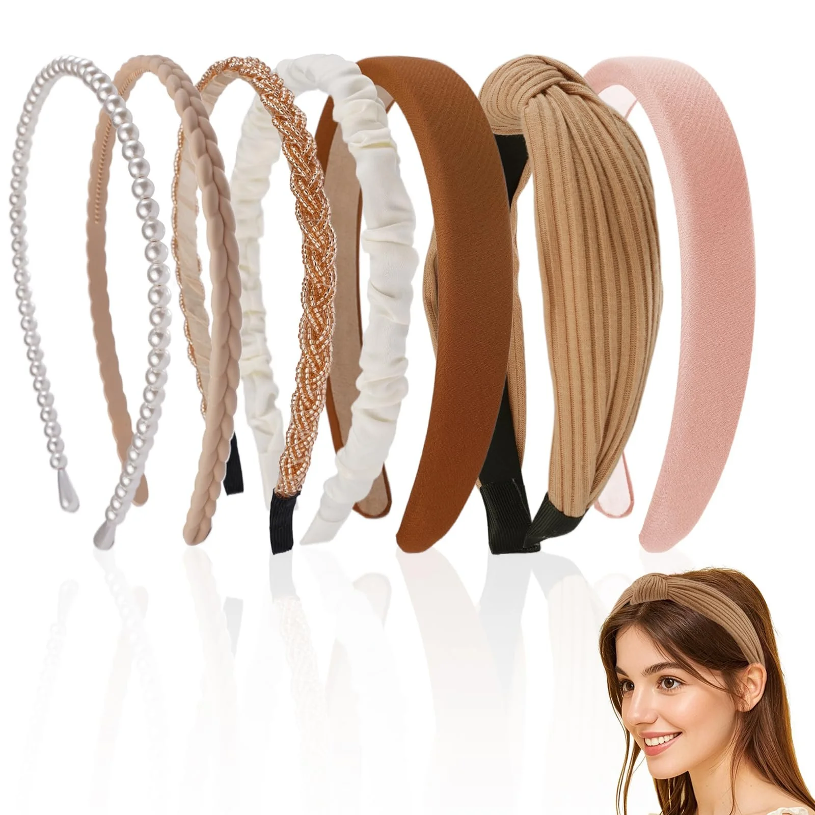 Набор обручей для волос 7 шт., фото №1