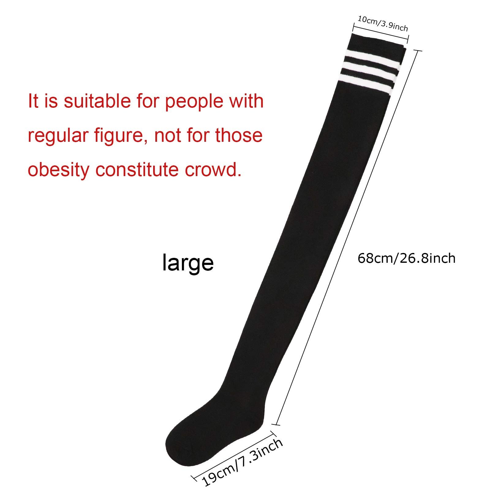 Гольфы DRESHOW Вязаные Полосатые для девочек, 3 пары, фото №2