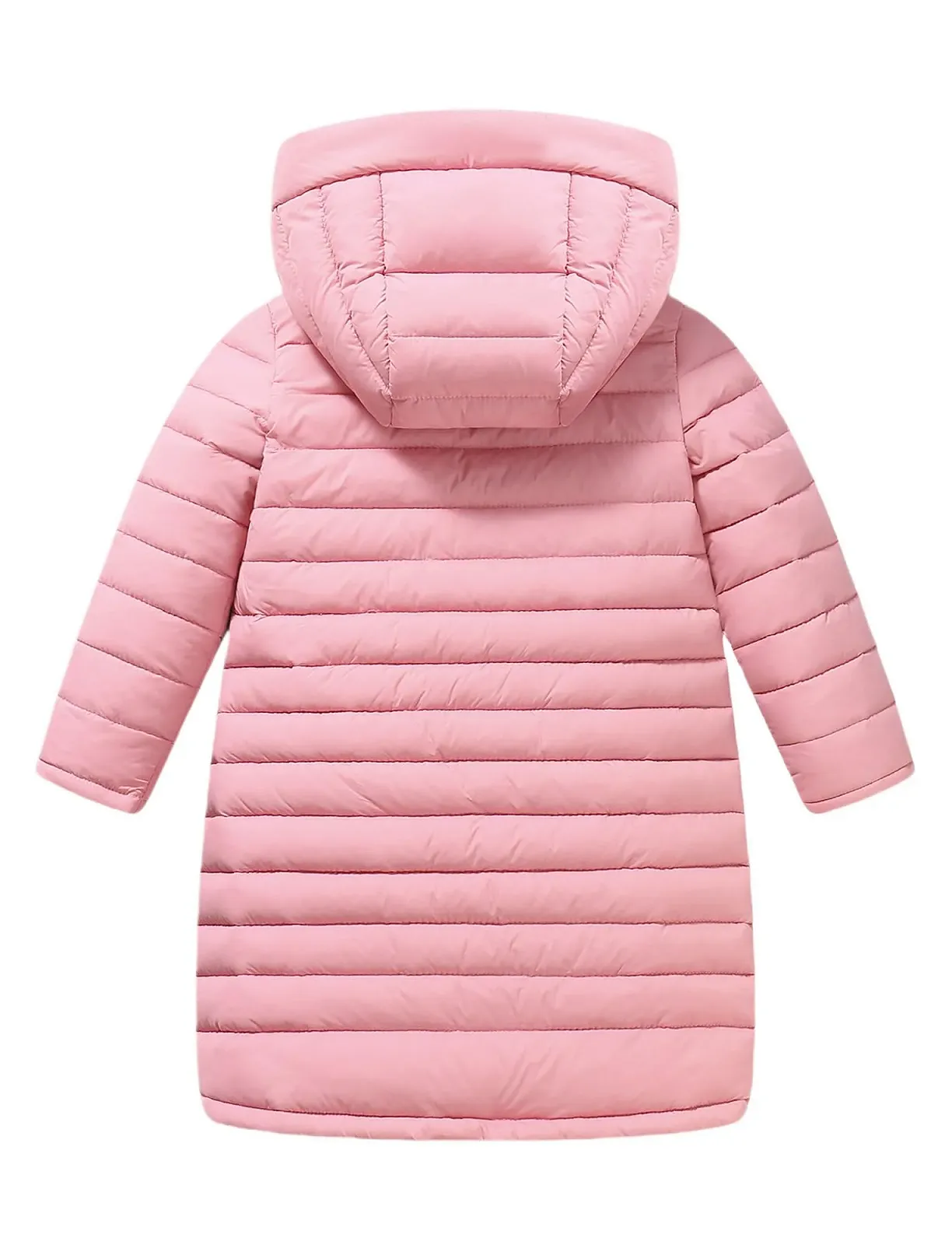 Пуховик дитячий Happy Cherry Довгий Куртка для дівчаток і хлопчиків Зима Капюшон стьобаний, фото №2
