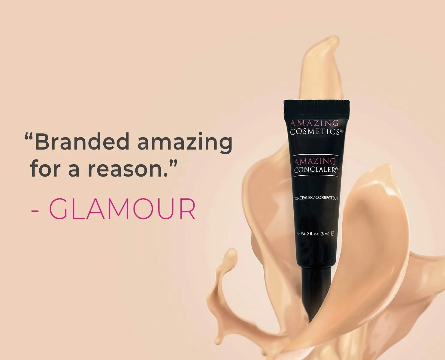 Консилер Amazing Cosmetics багатоцільовий повне покриття 6 мл темний карамель, фото №3