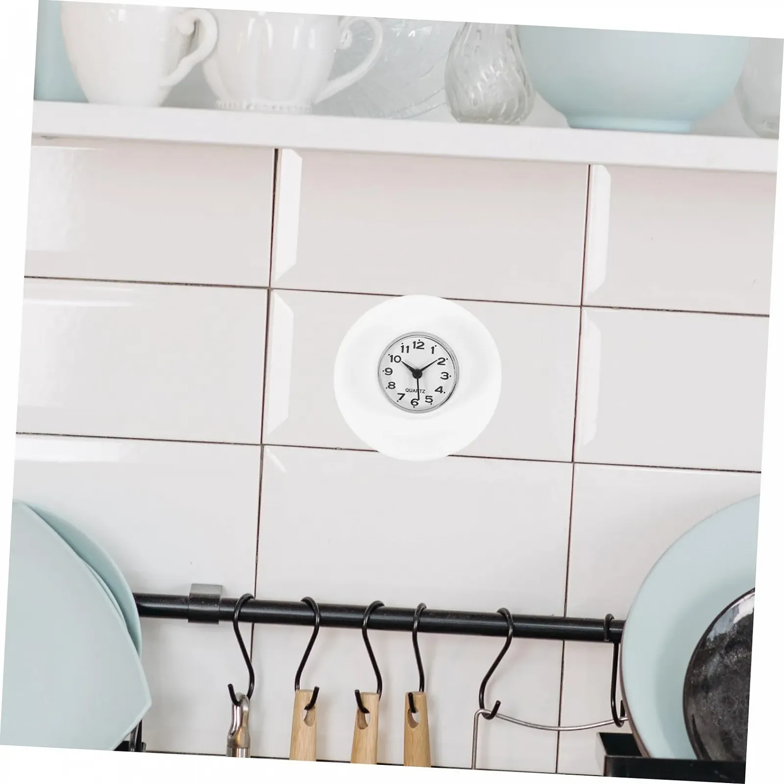 Годинник PartyKindom настінний/настільний для ванної кімнати з присоскою, фото №7 Годинник PartyKindom настінний/настільний для ванної кімнати з присоскою, фото №7