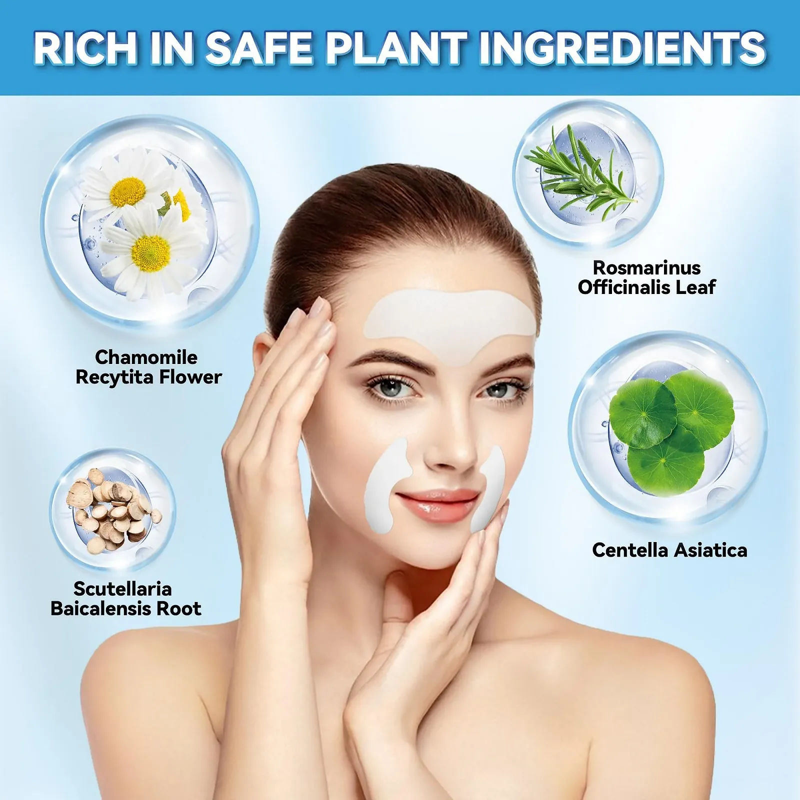 Патчі Seocam 12 шт. проти зморшок для обличчя в нічний час Зволожуючі маски, фото №2