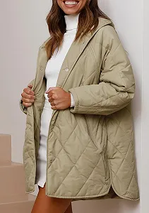 Женская Куртка Yming Свободный Крой Длинный Рукав Зимняя Повседневная synthetic.ua - Фото 1