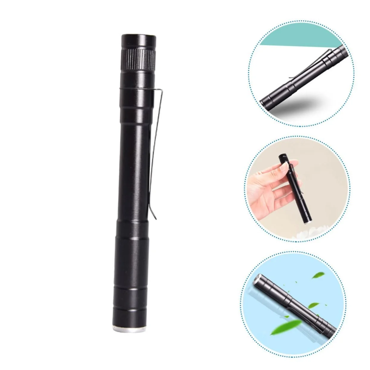 Ліхтарик ручка LED медичний для оглядів та обстежень багаторазовий малий та портативний з кліпсою нековзкий та зносостійкий, фото №6