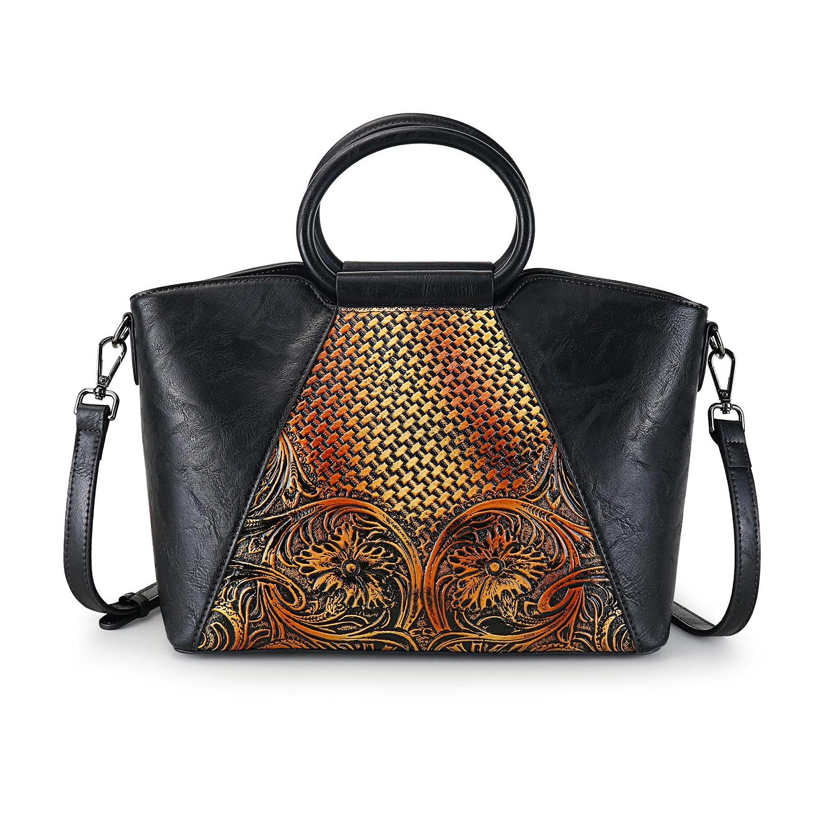 Сумка Женская LETEULO Кожаная Сумка Сумка с Верхней Ручкой Винтажная Сумка на Плечо Большая Сумка на Плечо Сумка для Женщин Для Железной Школы Шопинга, фото №1