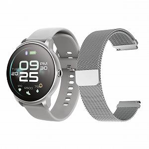 Розумний годинник Forever ForeVive 2 SB-330 Додатковий ремінець Дисплей 1.3 дюйми IPS 240 x 240 пікселів IP68 Bluetooth v 5.0 Час автономної роботи 15 днів Батарея Li-ion 200 мАг Час зарядки 2 години Додаток GoFit - Фото 1