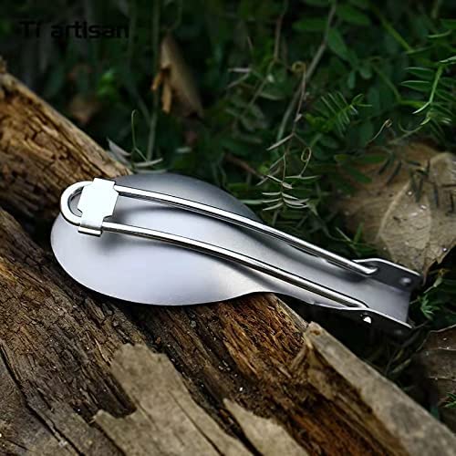 Ложка RISON-Titanium складана ультралегка високоякісна 2 шт. для кемпінгу, риболовлі, туризму, фото №5