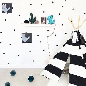 Купити Наклейки на стіну Polka Dot Вінілові Кола 1.2 дюйма 216 шт. Чорні - Фото 1 Наклейки на стіну Polka Dot Вінілові Кола 1.2 дюйма 216 шт. Чорні - Фото 1