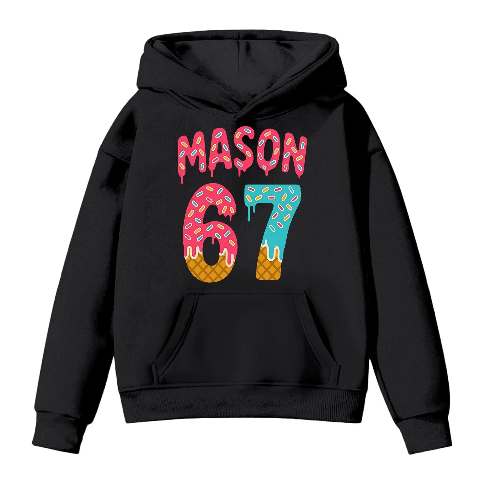 Толстовка 67 Prints для мальчиков, теплая подростковая, 164, 158, 176, с капюшоном, пуловер, 134, мягкий флисовый джемпер Essentials, флисовая куртка, футболки, джемпер для девочек, фото №2