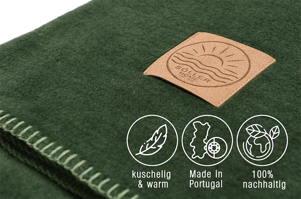 Покрывало Depotex двухстороннее 150 x 200 см, цвет: темно-зеленый - зеленый, фото №6