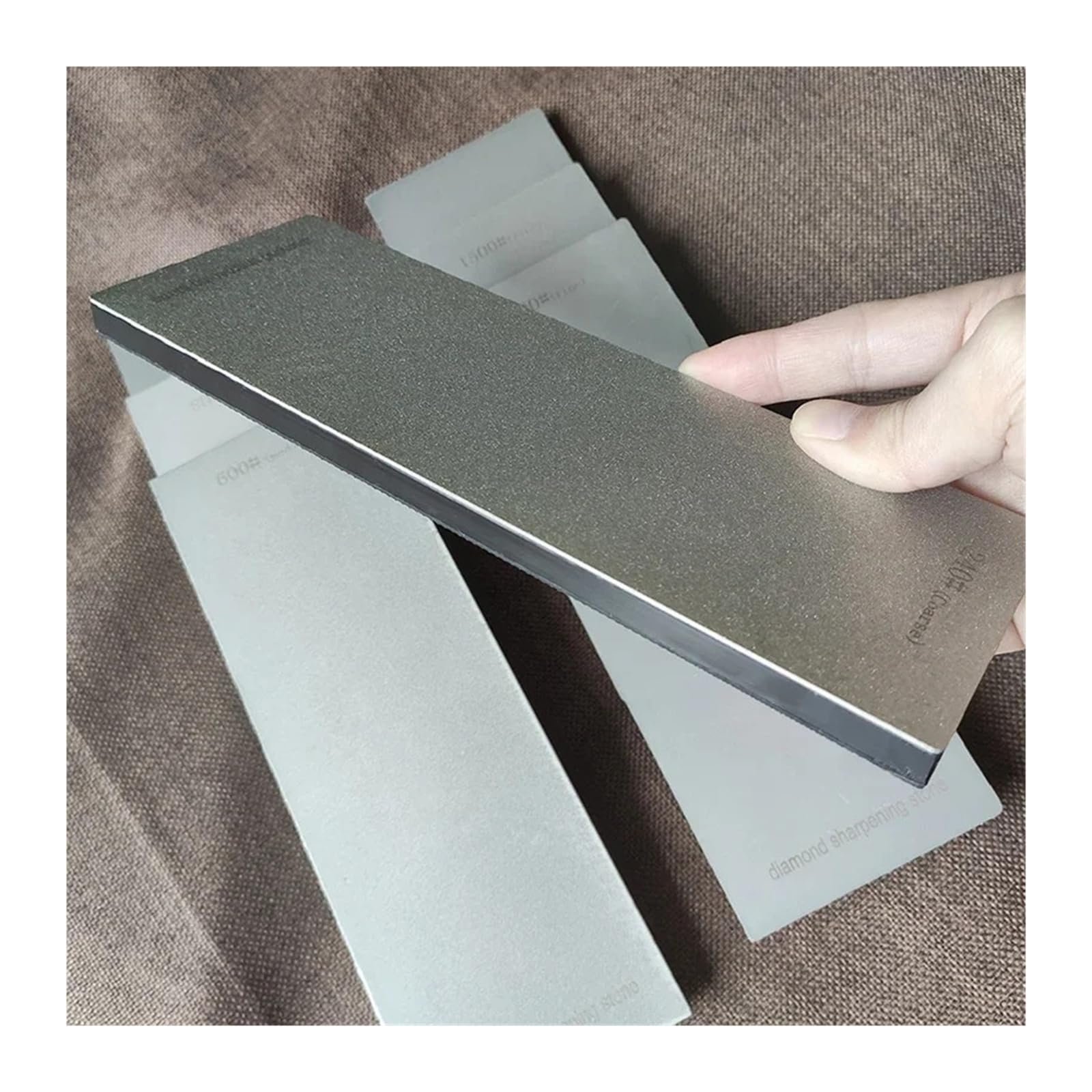 Точильный камень кухонный антискользящий 170 x 75 x 10 мм зернистость 1500, фото №5