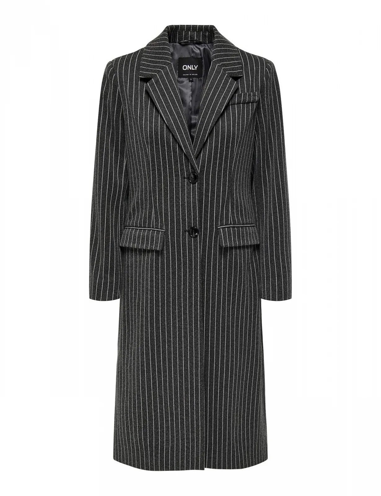 Пальто ONLY Onlveronica в тонкую полоску Life OTW, фото №1