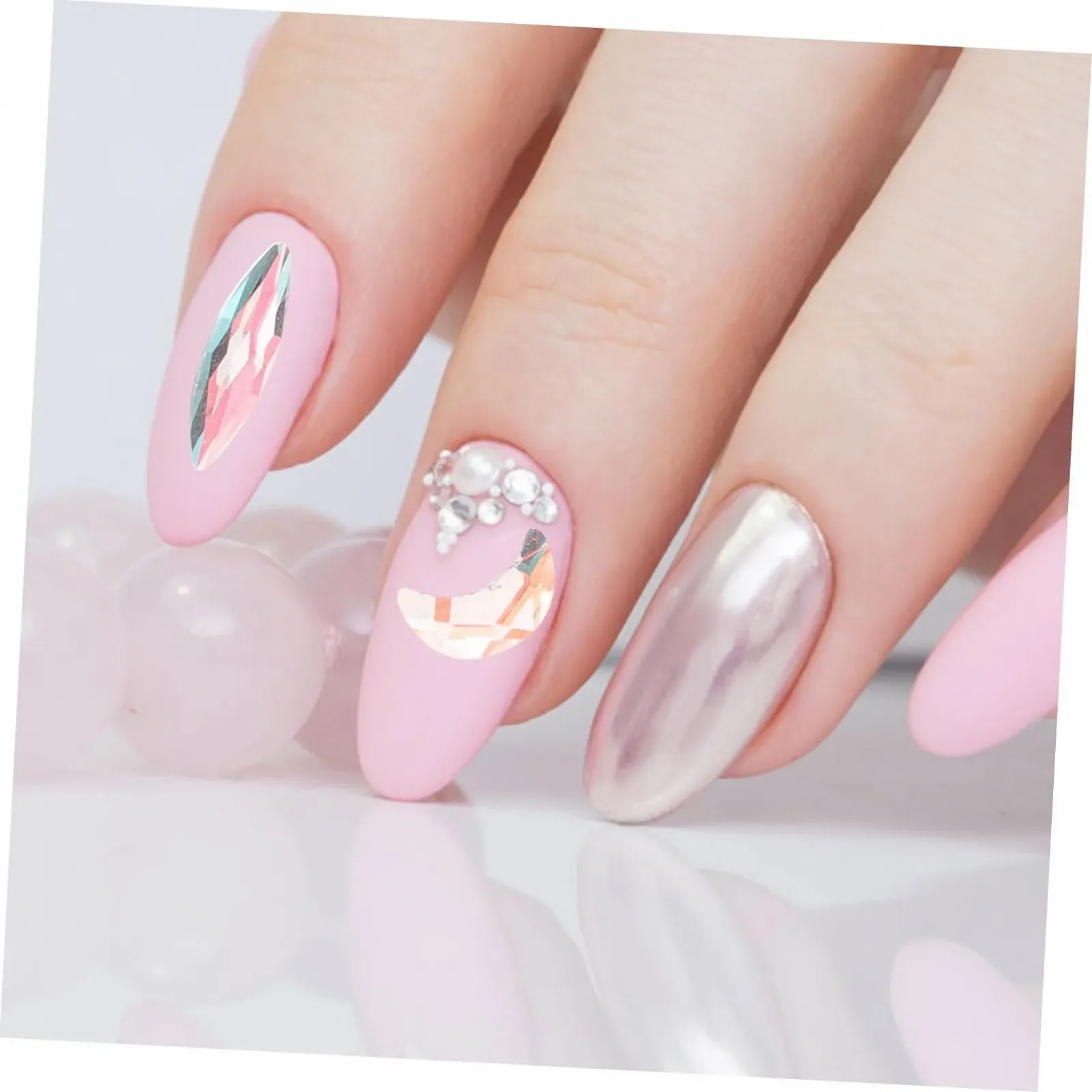 Стразы для ногтей FRCOLOR, набор, маленькие маникюрные драгоценные камни для женщин, фото №4