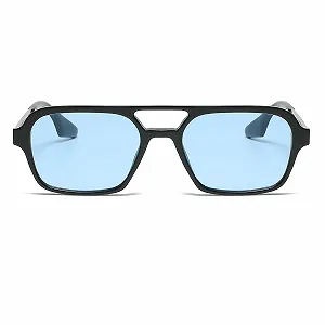 Сонцезахисні окуляри Авіатор LJCZKA Унісекс Ретро 70-х Класичні Плоскі Квадратні Металева оправа synthetic.ua - Фото 1