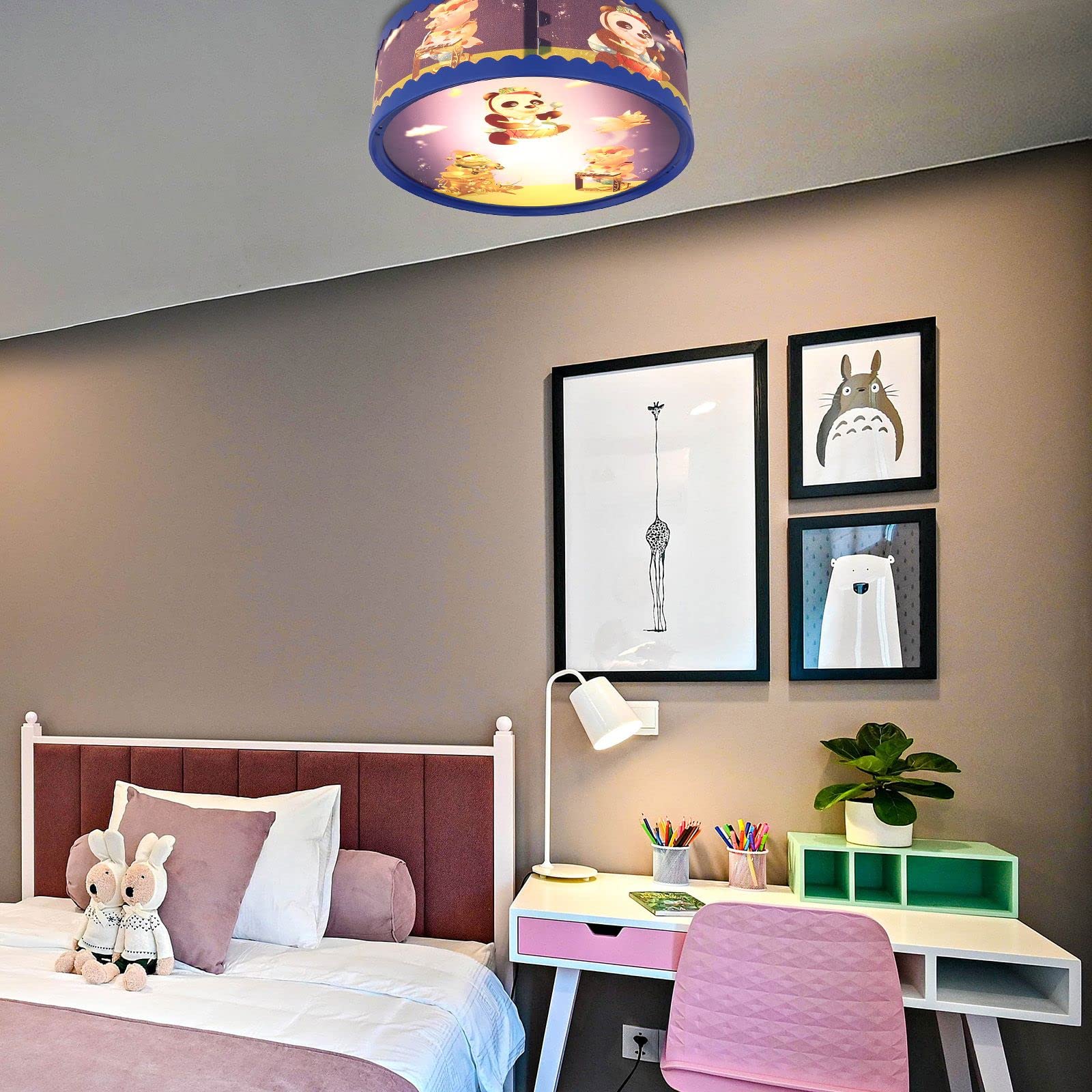 Світильник BMF-Versand для дитячої кімнати стельовий з милими мотивами тварин 2-лампи 280 мм E14, фото №4 Світильник BMF-Versand для дитячої кімнати стельовий з милими мотивами тварин 2-лампи 280 мм E14, фото №4