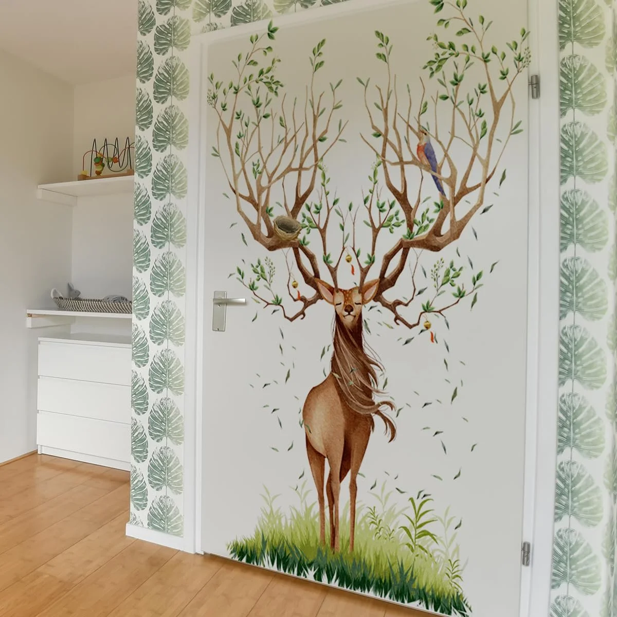 Наклейка на стіну Fresh Nordic Style Elk Лось, фото №2 Наклейка на стіну Fresh Nordic Style Elk Лось, фото №2