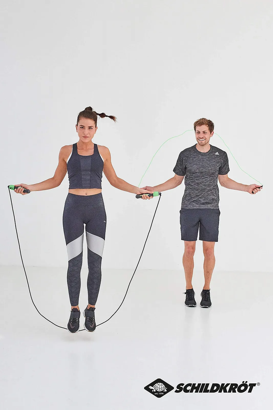 Скакалка Schildkröt Jump Rope with Counter з лічильником 270 см Чорний/Антрацит, фото №5
