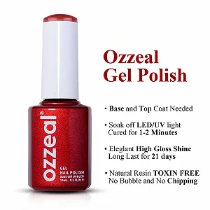 Гель-лак Ozzeal Красный 15 мл Мягкий красный synthetic.ua - Фото 1