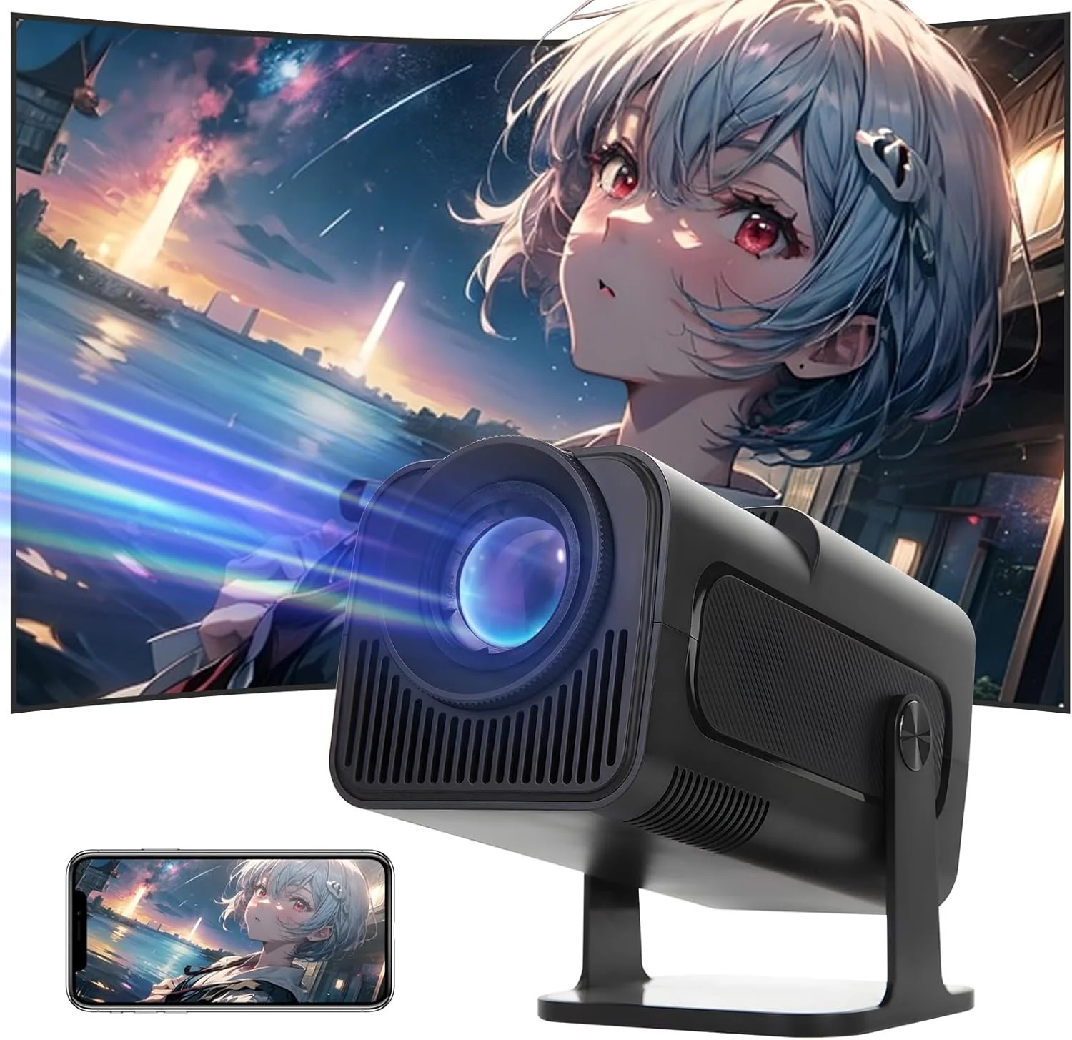 Проектор Astarama HY320 Full HD Wi-Fi Bluetooth Android 11, фото №1 Проектор Astarama HY320 Full HD Wi-Fi Bluetooth Android 11, фото №1