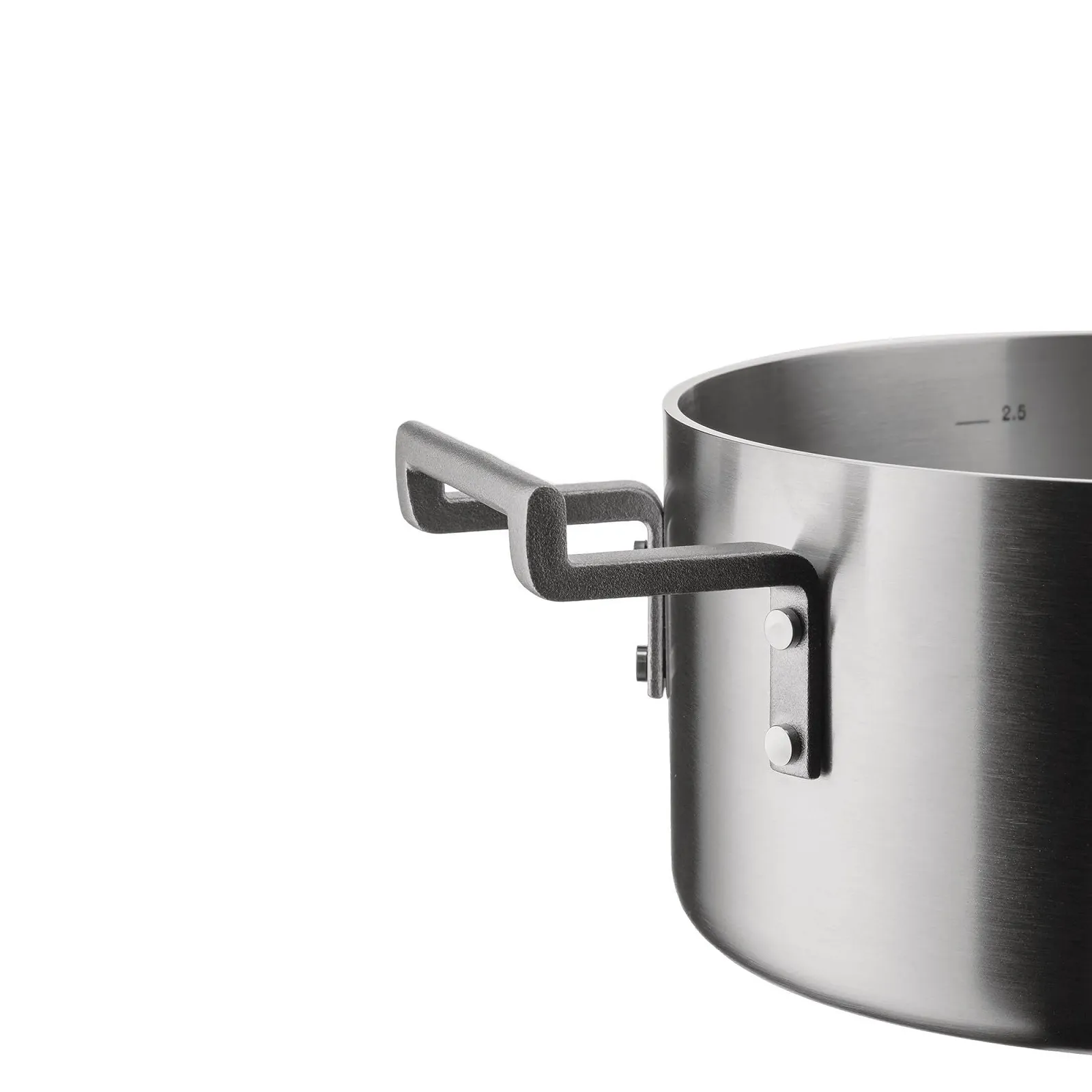 Кастрюля Alessi Convivio DC101/20 трехслойная с двумя ручками индукционная 20 см Сатин, фото №2