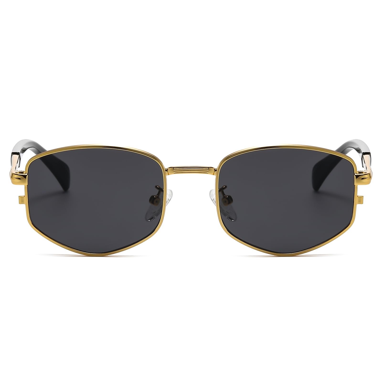 Солнцезащитные очки Многоугольник LJCZKA Ретро Золотой, фото №3