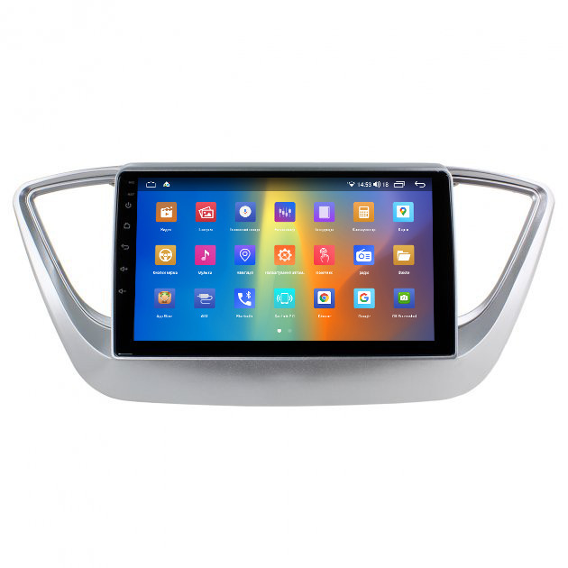 Штатная магнитола Lesko 9 Hyundai Solaris II 2017-2020 2/32Gb CarPlay 4G Wi-Fi GPS Prime (9324-47727), фото №2