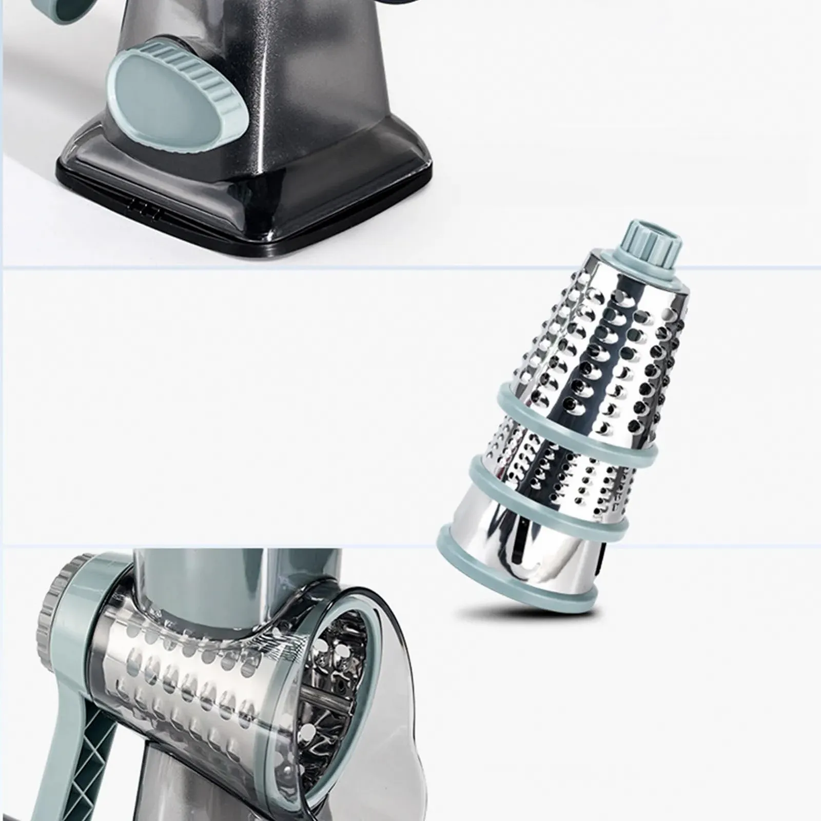 Терка Käsereibe для чеснока, роторная., фото №4