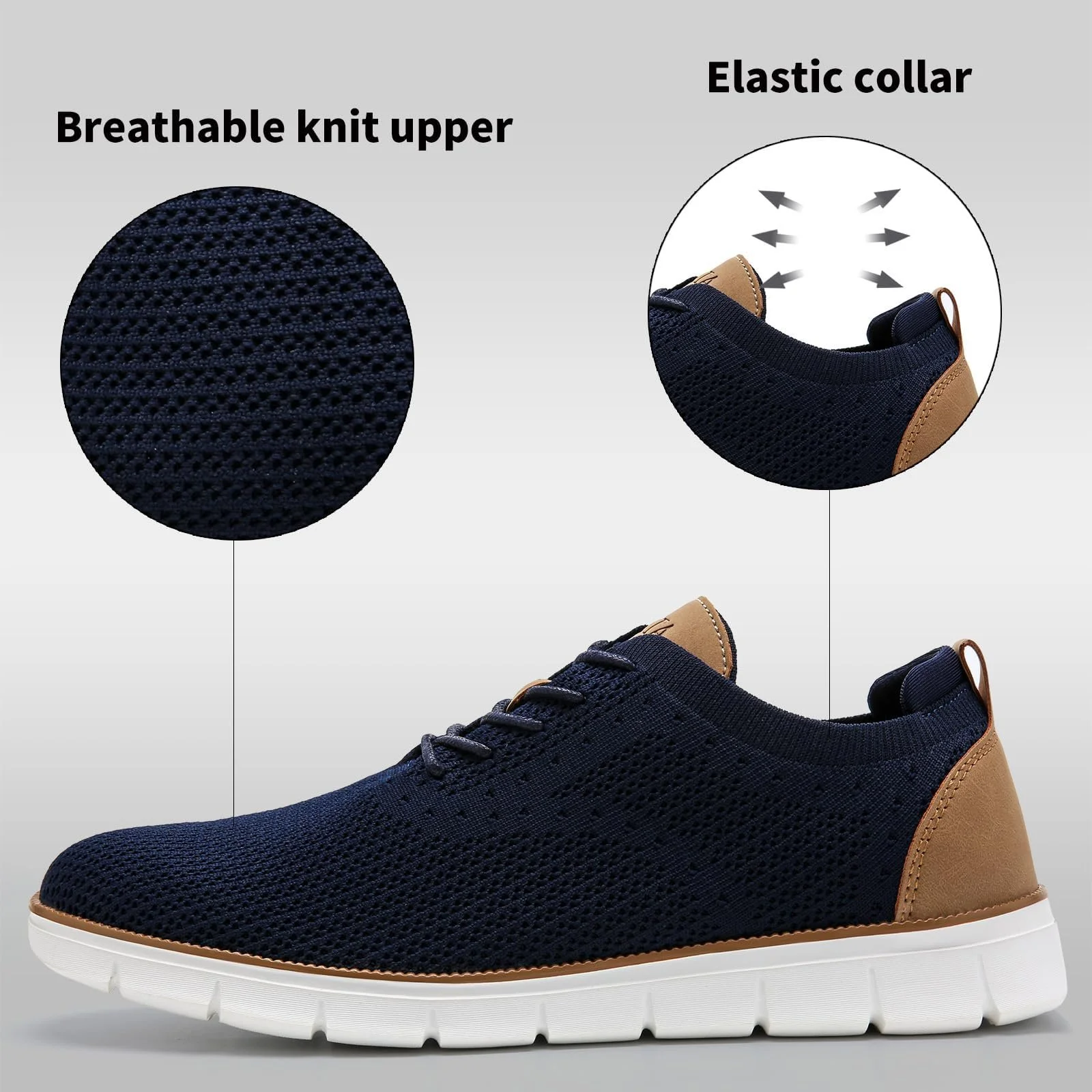 Кросівки LEZTA Оксфорди для костюма, дихаючі, сітчасті, спортивні, тенісні, для ходьби, комфортні, фото №2