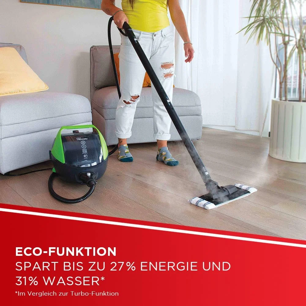 Пароочисник-пилосос Polti Vaporetto Turbo Flexi PRO95 1100 Вт Зелений, фото №3