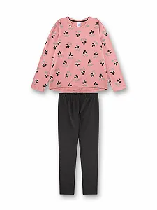 Купити Піжама Sanetta для дівчинки довга рожева Квіти - Фото 1 Піжама Sanetta для дівчинки довга рожева Квіти - Фото 1